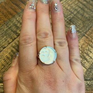 Regalrose sterling moon face ring size 8 NWOT 😍